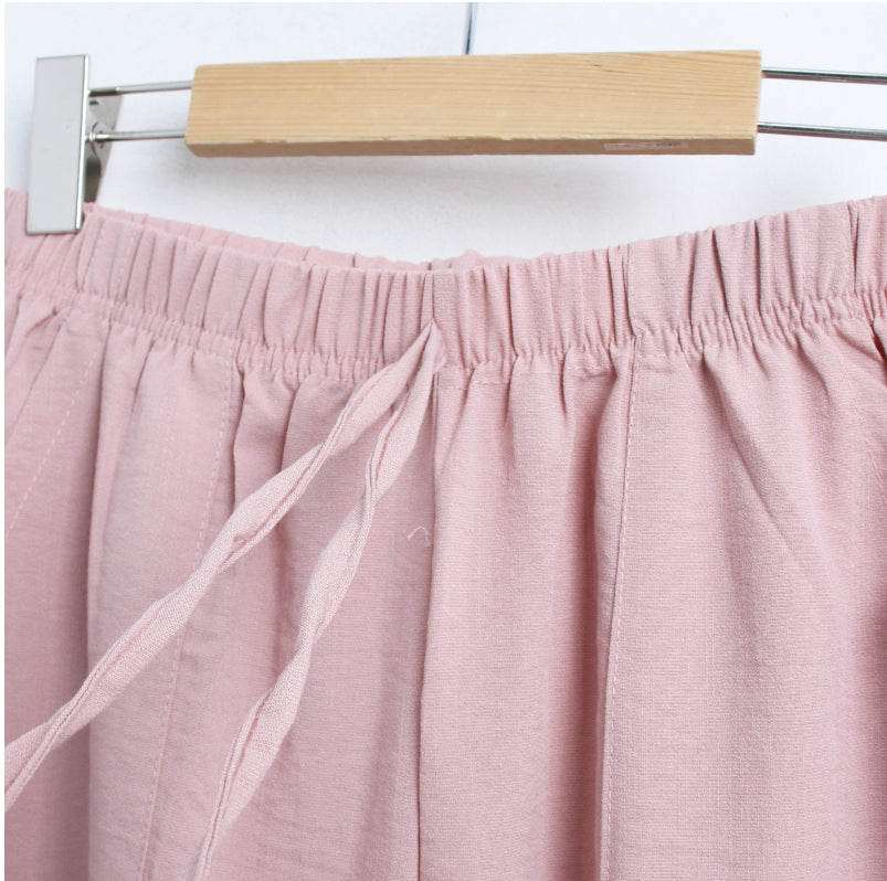 Linen Touch Utility Cargo Jogger Pants - Luckyplanetusa