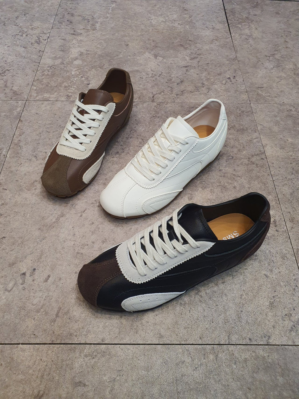 Everyday Retro Leather Sneakers – Soft Comfort Fit - Luckyplanetusa
