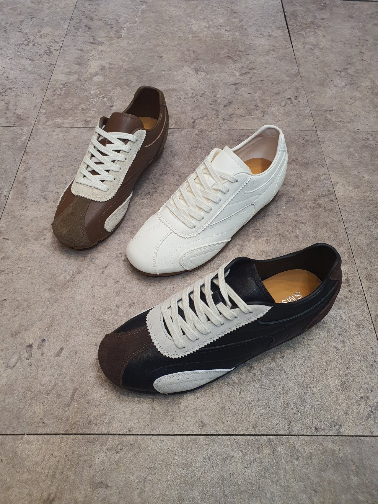 Everyday Retro Leather Sneakers – Soft Comfort Fit - Luckyplanetusa