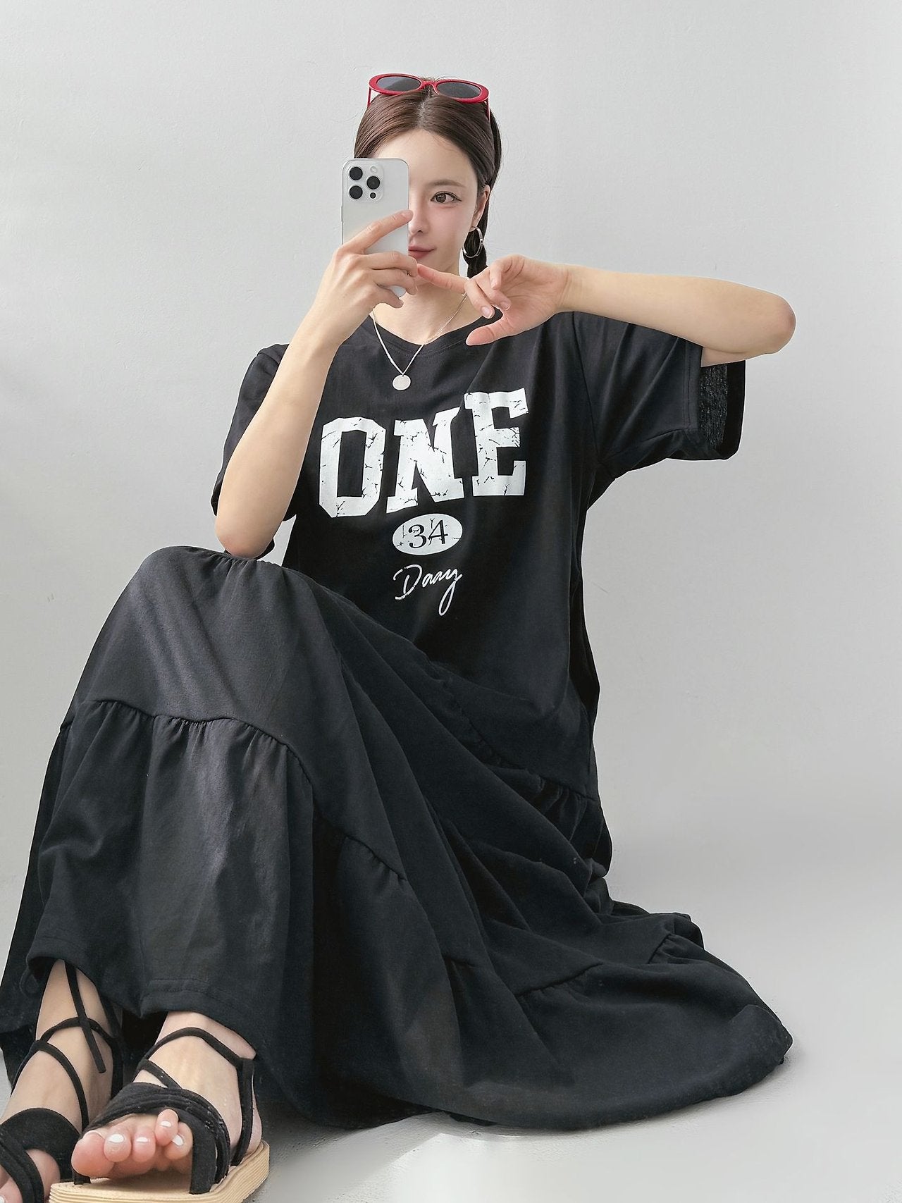 ONE 34 Days Cotton Tiered Maxi Dress - Luckyplanetusa