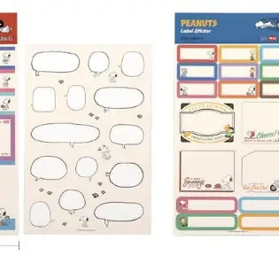 Peanuts Snoopy Label Sticker Set – Message & Gift Name Tags - Luckyplanetusa