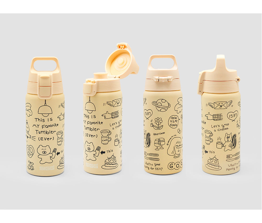 SIGG On-the-Go Tumbler Doodle 1537 Design printed in Korea