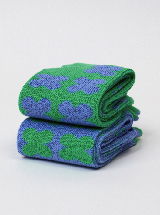 DRP Play Socks – Clover in Ohio Pop Green Athletic Socks Golf, Tennis, Jogging