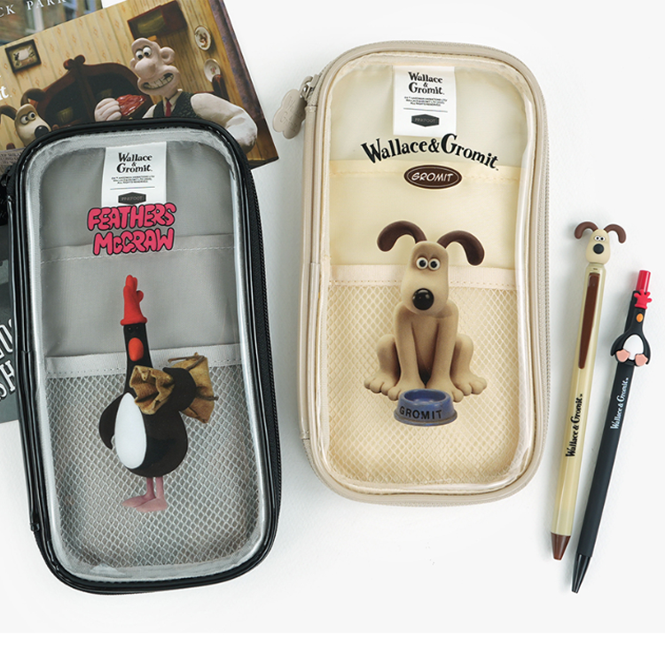 Wallace & Gromit PVC Multi Pouch – Gromit / Feathers McGraw