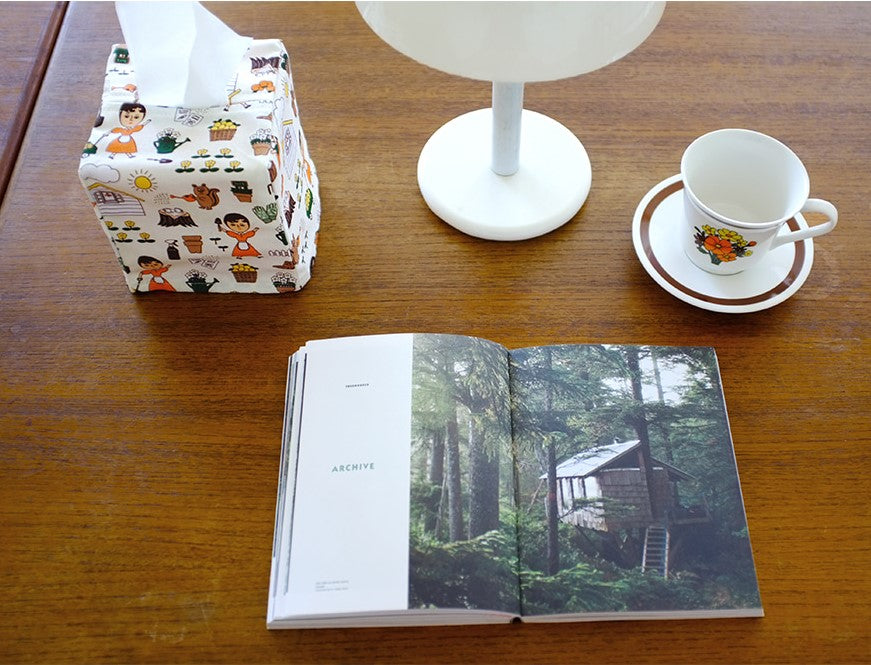 Canvas Square Tissue Box Cover/Case- Home Deco