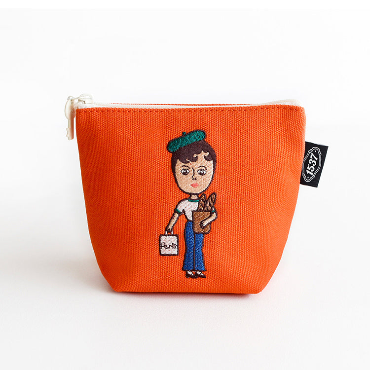 1537 Boat Pouch – Small (Embroidered Character Series) 4 design - Luckyplanetusa