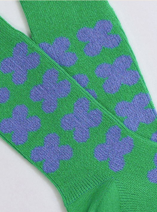 DRP Play Socks – Clover in Ohio Pop Green Athletic Socks Golf, Tennis, Jogging