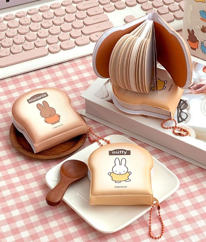 Miffy Toast-Shaped Memo Keyring