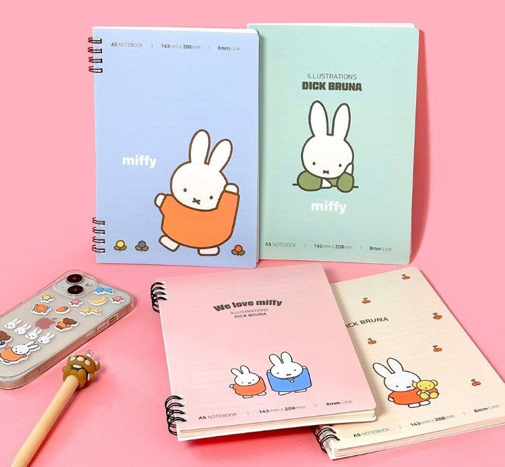 Miffy Twin-Ring A5 Notebook