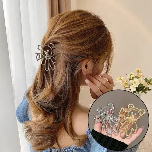 LISA  Metal Bear, Rabbit Shape Hair Clip Claws Pins (SALE)