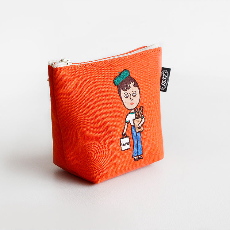 1537 Boat Pouch – Small (Embroidered Character Series) 4 design - Luckyplanetusa