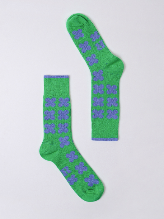 DRP Play Socks – Clover in Ohio Pop Green Athletic Socks Golf, Tennis, Jogging