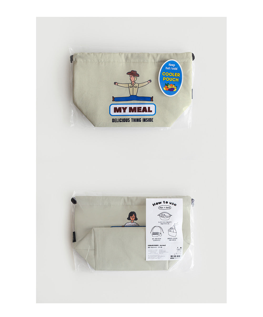 1537 Made in Korea Oxford Cotton Insulated Lunch Pouch – 3 Styles