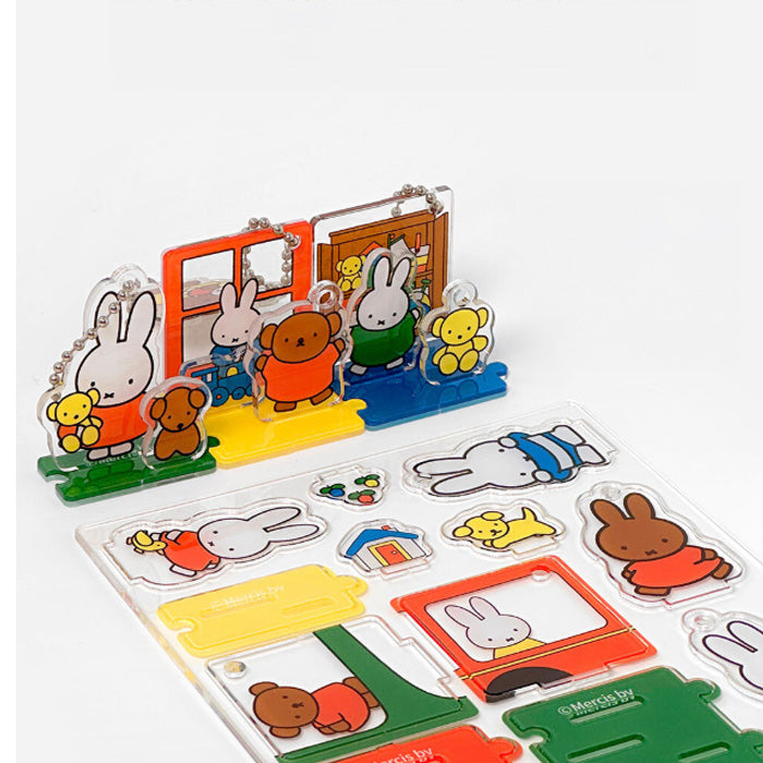 Miffy Acrylic Deco Figure Set – 3-Piece Stand & Bag Charm