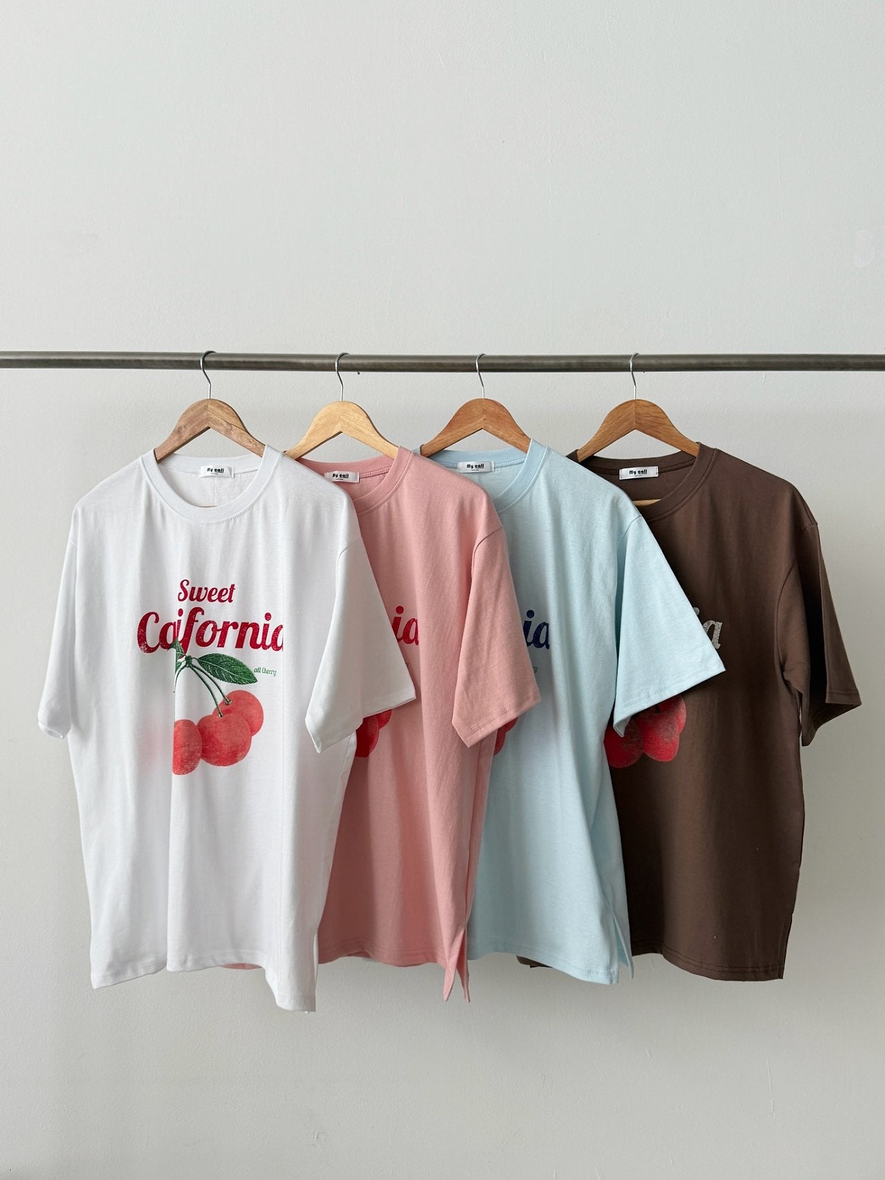 Retro Cherry Oversized Cotton Tee