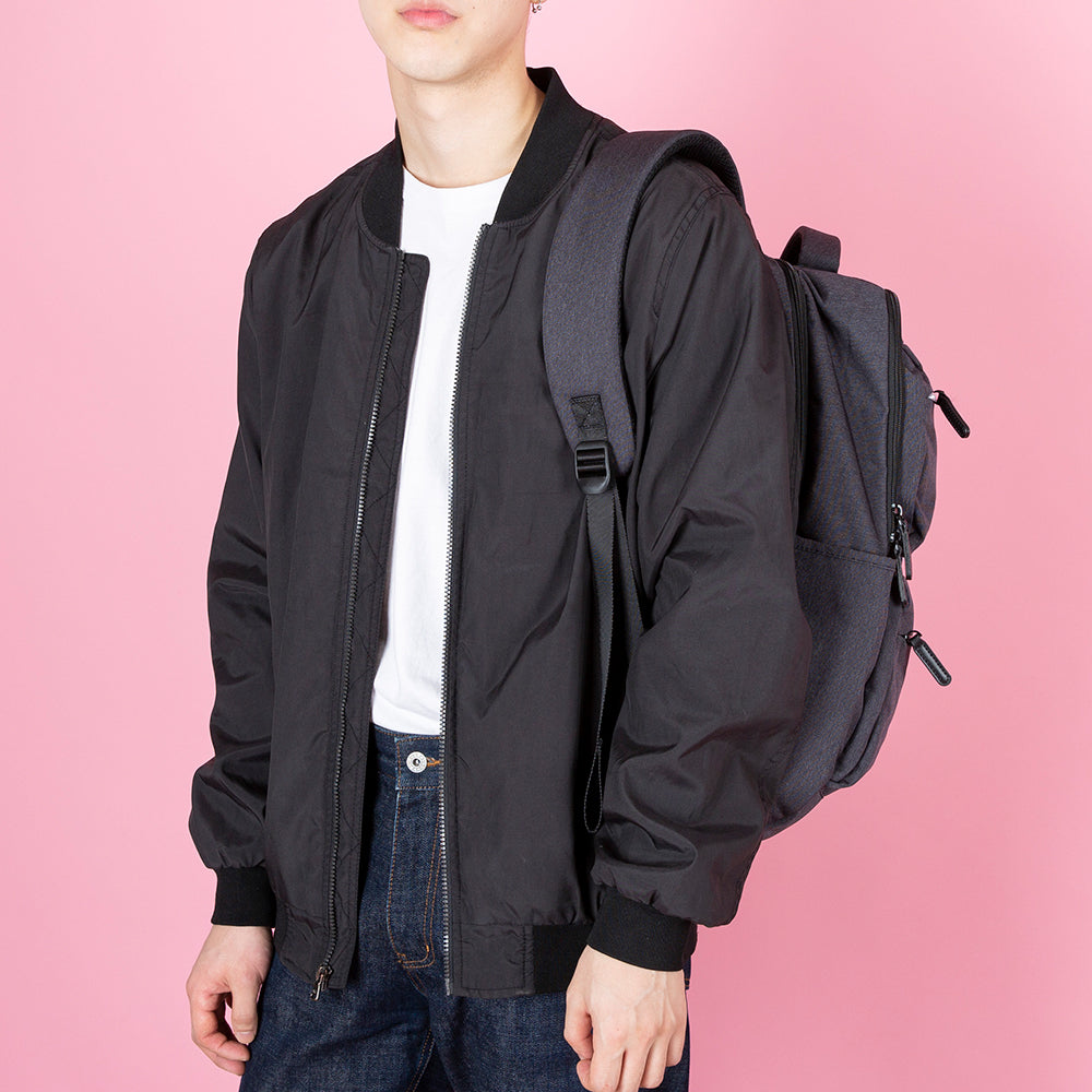 Alpha Backpack 17 with Laptop Sleeve Compact Design Charcoal Gray