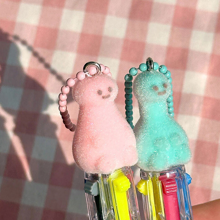 Fuzzy Draco Character Multi-Color Pen Keychain – 2 Colors