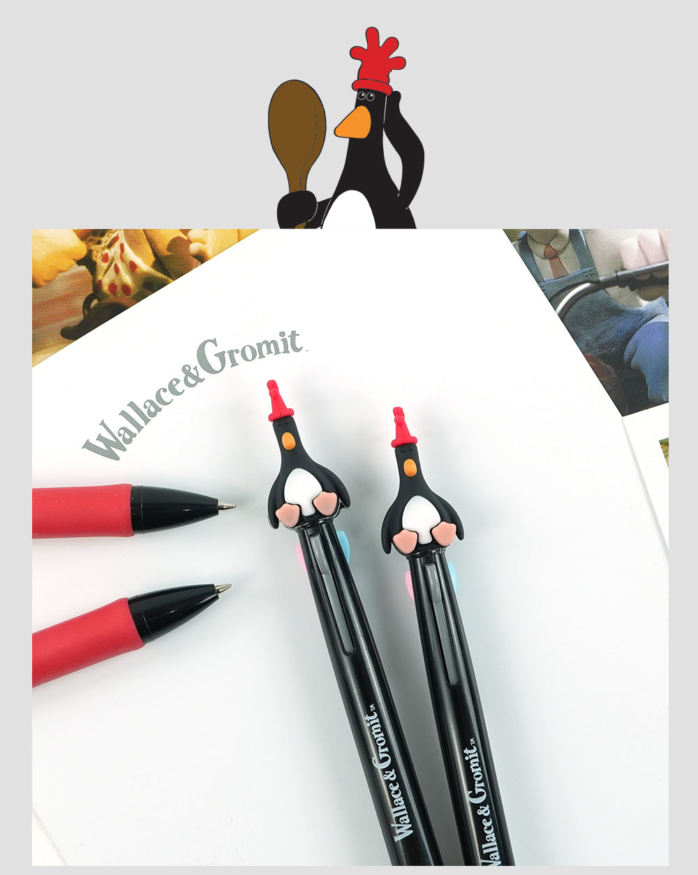 McGrow 3-Color Ballpoint Pen Wallace & Gromit Official