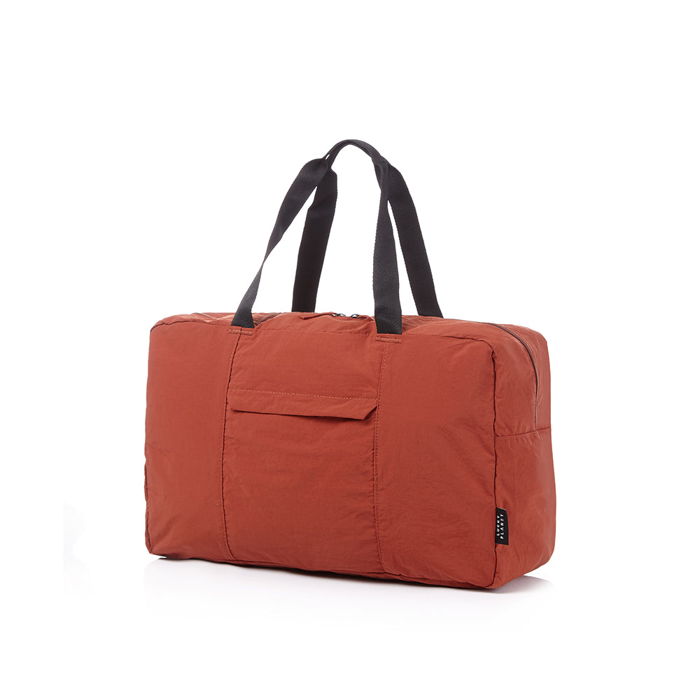 FeatherLite Foldable Travel Tote – Brick Brown
