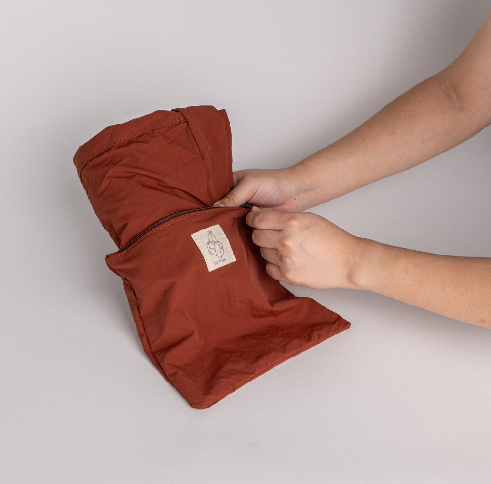 FeatherLite Foldable Travel Tote – Mustard