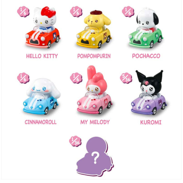 Tomica Tunes Sanrio Characters Vol.1 – Mini Car Blind Box (Takara Tomy)
