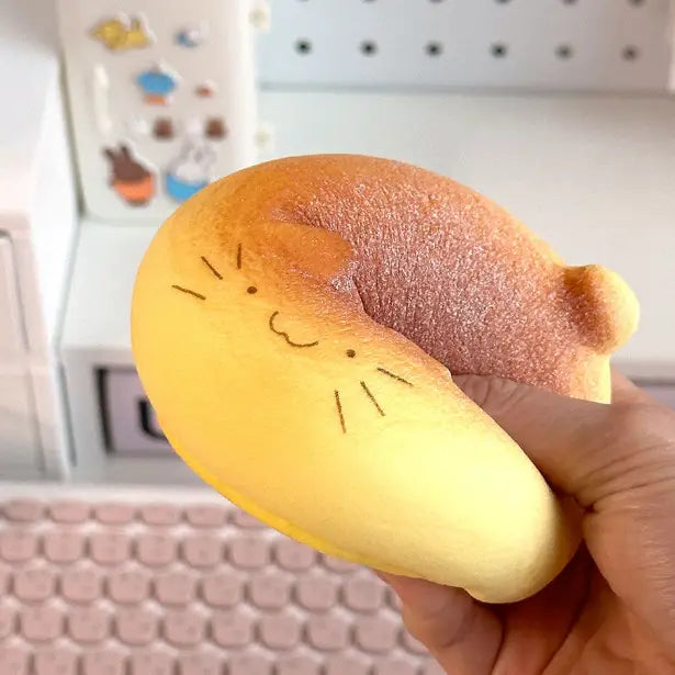 Cat Bread Squishy – Soft & Slow-Rebound Stress Toy - Luckyplanetusa