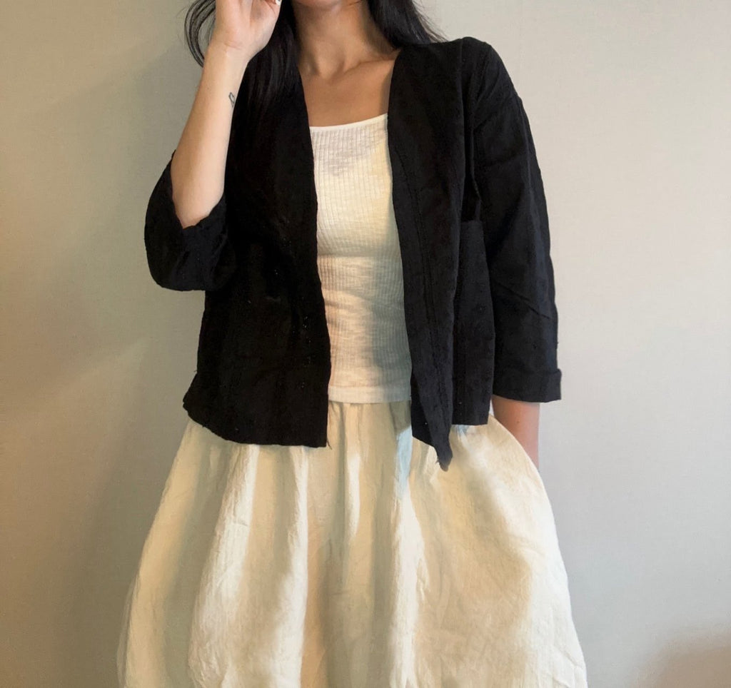 Soft Breeze Cotton Lace Open Cardigan - Luckyplanetusa