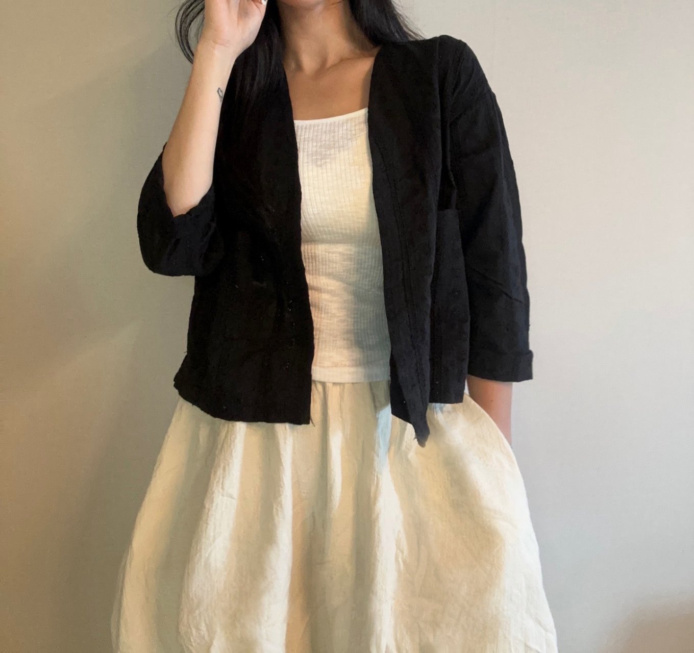 Soft Breeze Cotton Lace Open Cardigan - Luckyplanetusa