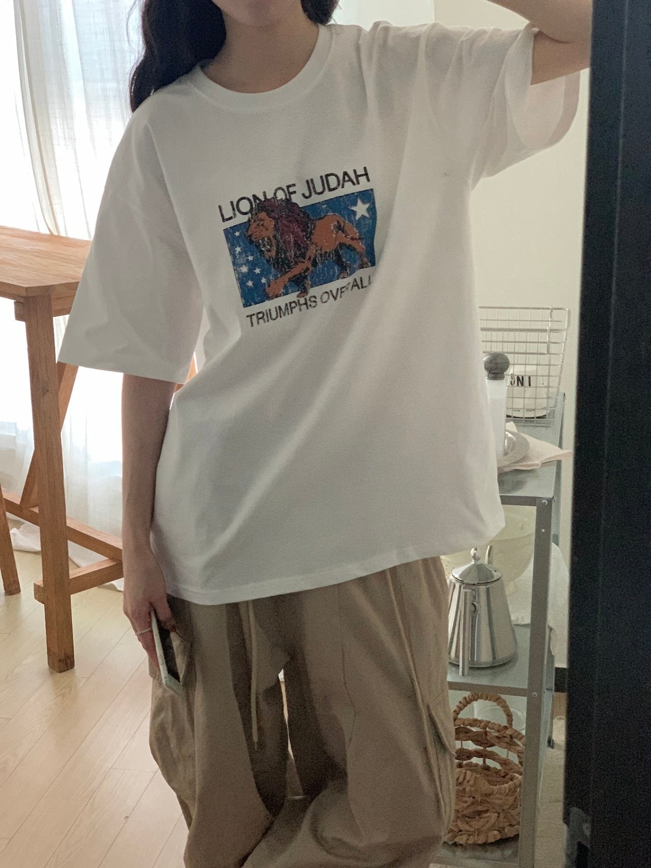 Lion of Judah Vintage Graphic Tee - Luckyplanetusa