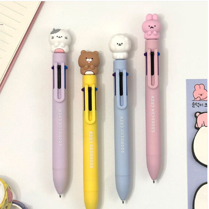 Soondeok Crew 6-Color Ballpoint Pen (0.7mm)