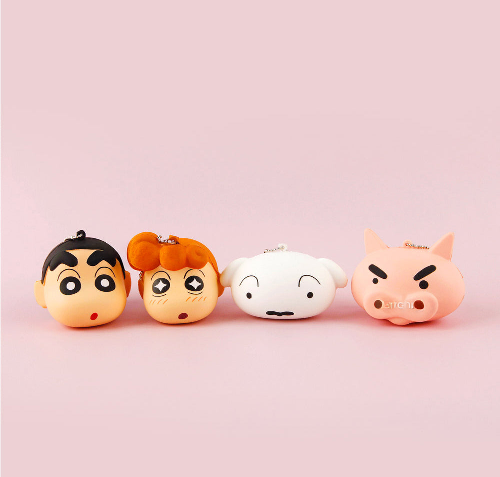 Crayon Shin-chan Squishy Face Keyring – 4 Characters random