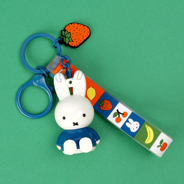 Miffy Figure Keyring & Charm – Pastel & Fruits Random