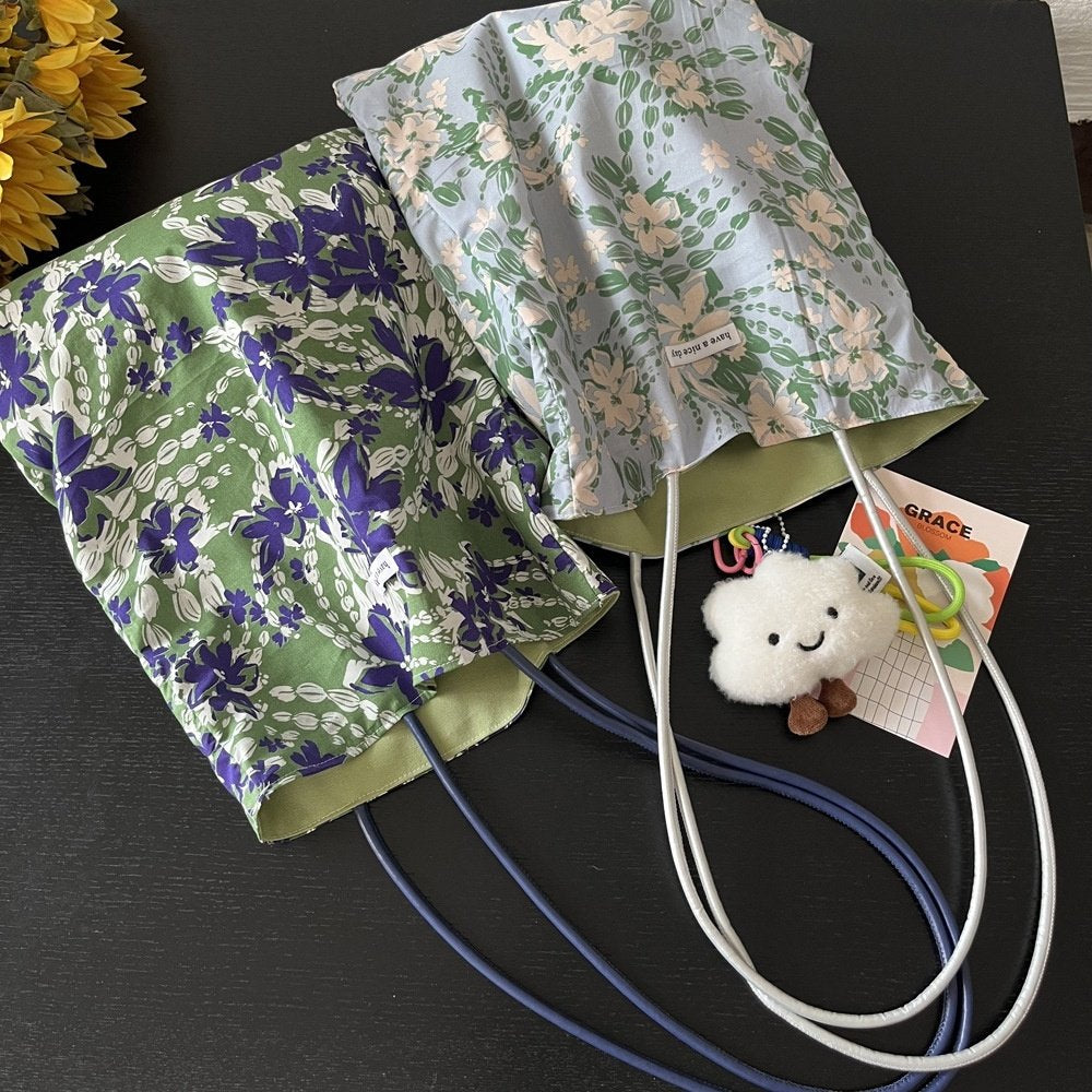 Bloom Garden Floral Tote Bag - Luckyplanetusa
