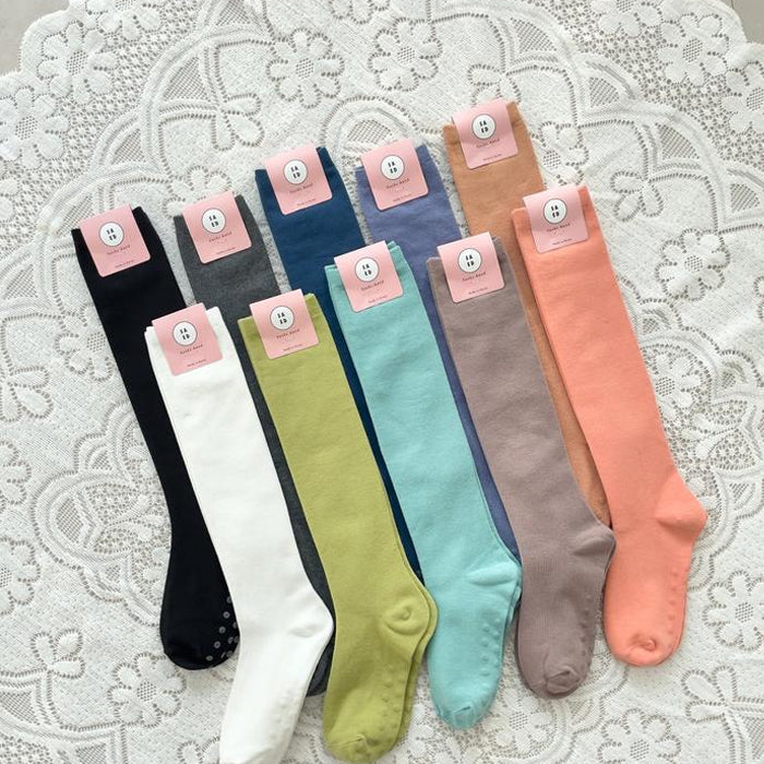 Balance Grip Knee-High Yoga Socks Non slip Made in Korea
