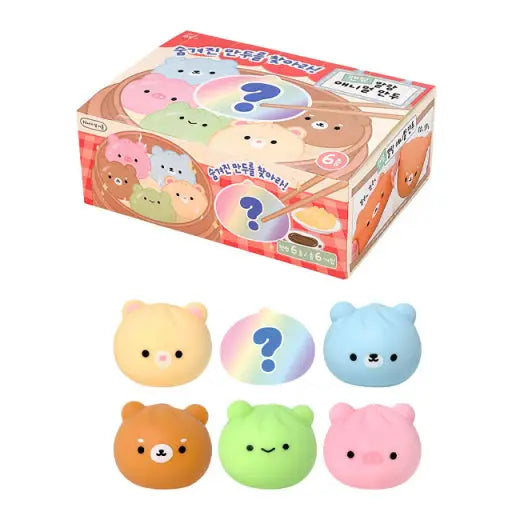 Random Animal Dumpling Squishy – Mystery Stress Toy - Luckyplanetusa
