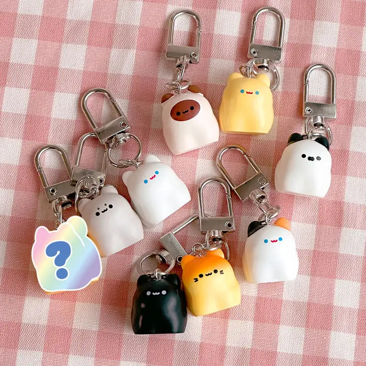 Kawaii Bread Cat Keychain - Luckyplanetusa