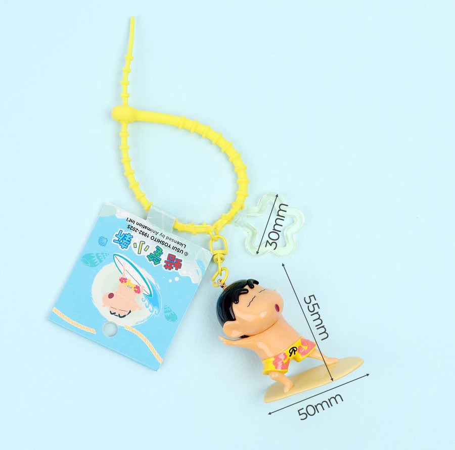 Crayon Shinchan Summer Fun Keychain 4 Designs Random