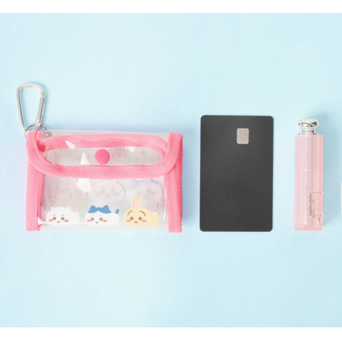 Chiikawa Official Licensed Clear Mini Pouch with Carabiner – 3 Colors