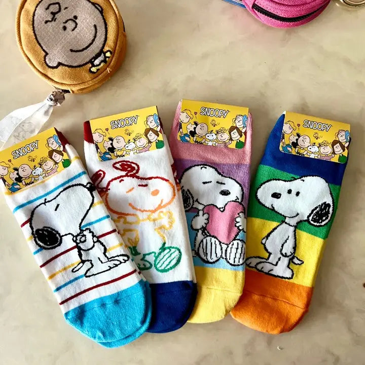 Peanuts Snoopy Charlie Brown ankle Socks/ Cotton Ultra Soft