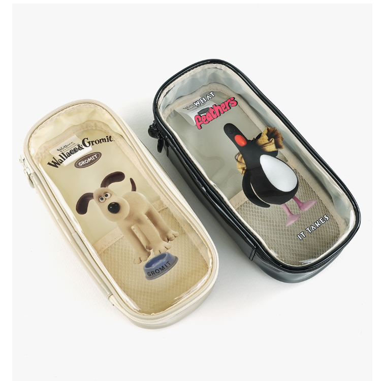 Wallace & Gromit Multi Zip PVC Pouch – Gromit / Feathers McGraw