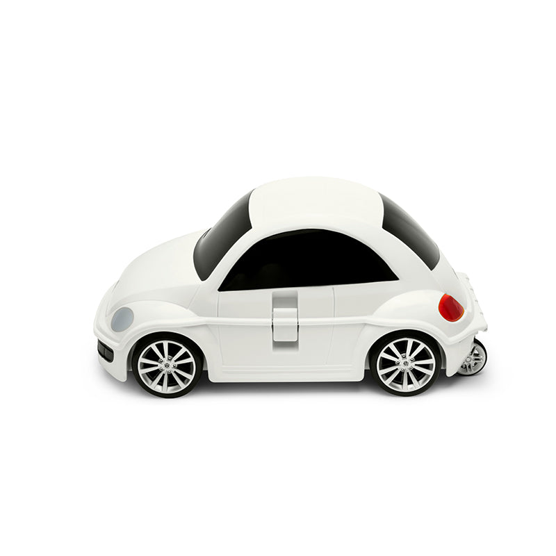 Volkswagen Beetle Kids Ride-On Suitcase White– Officially Licensed