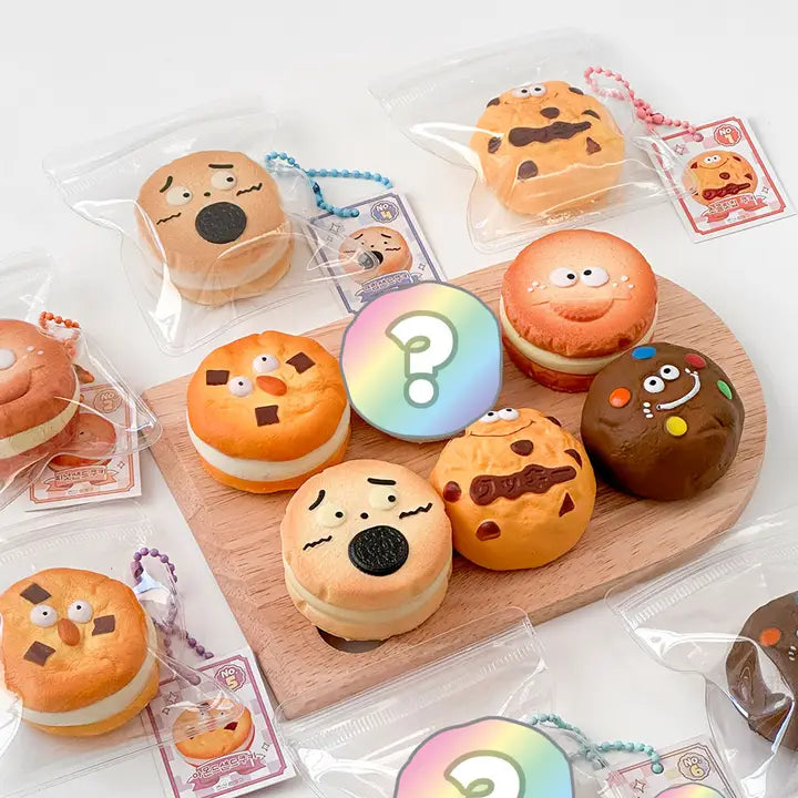 Cute Bakery Cookie Squishy Keychain (Blind Assortment) - Luckyplanetusa