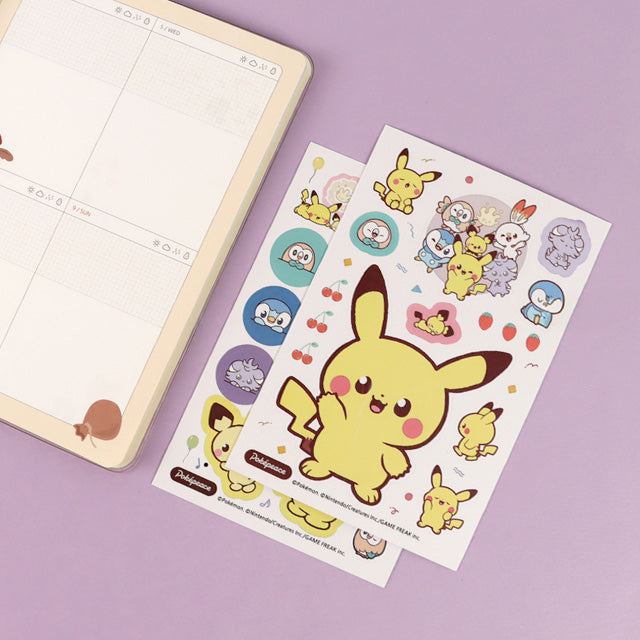 Pokémon Poképeace Cute Sticker Set – 2 Sheets