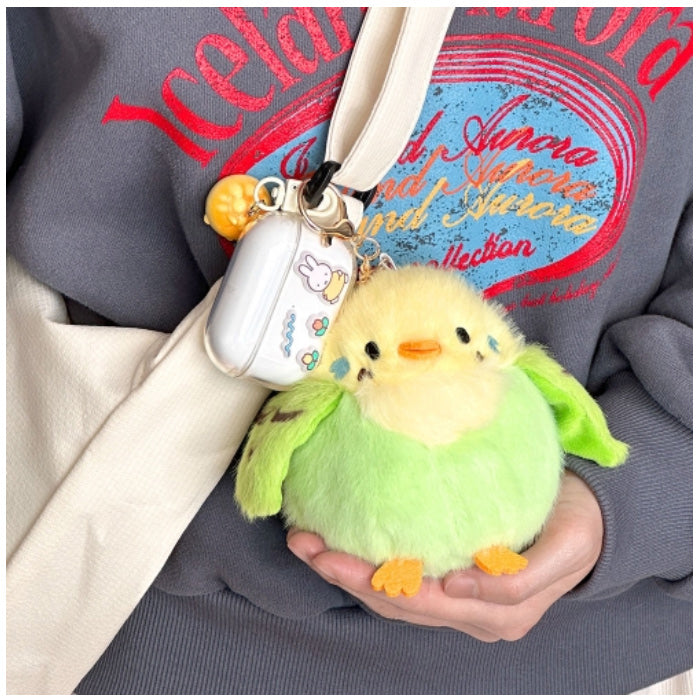 Fluffy Big Bird Plush Keychain – 4 Adorable Designs Random