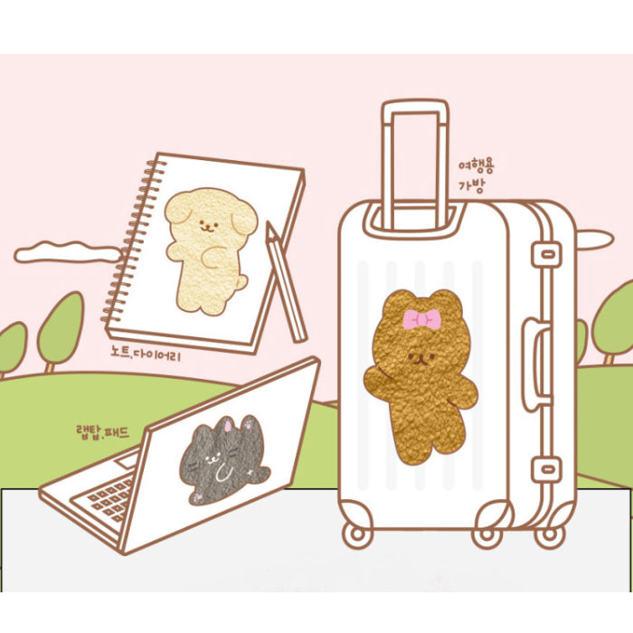 Ppuggly Fabric Sticker notebook laptop deco