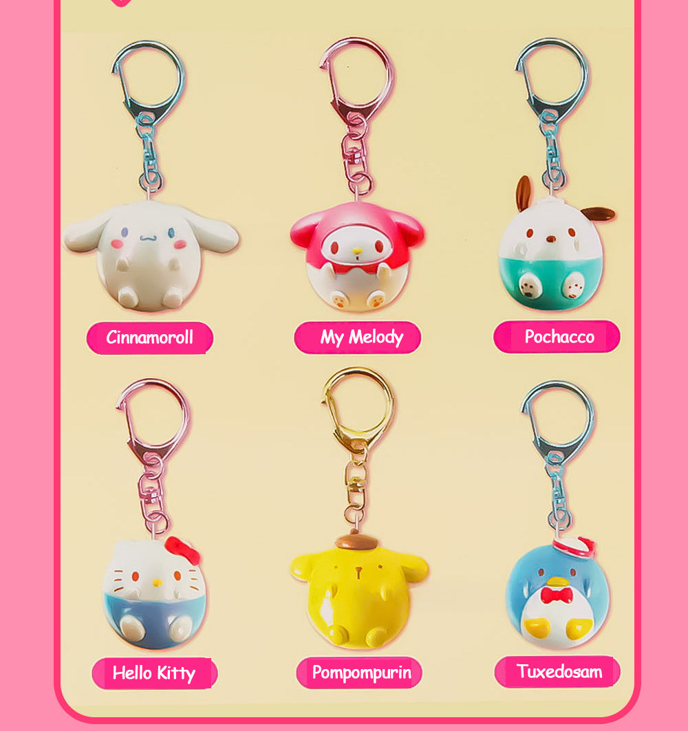 Sanrio Twinkle Chubby Figure Keyring 6 characters random
