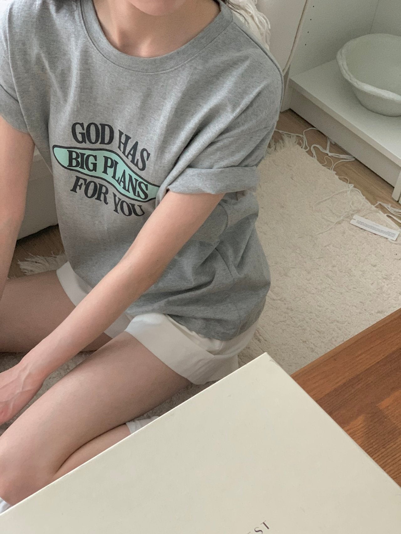 Big Plans Graphic Cotton Tee Made in Korea - Luckyplanetusa