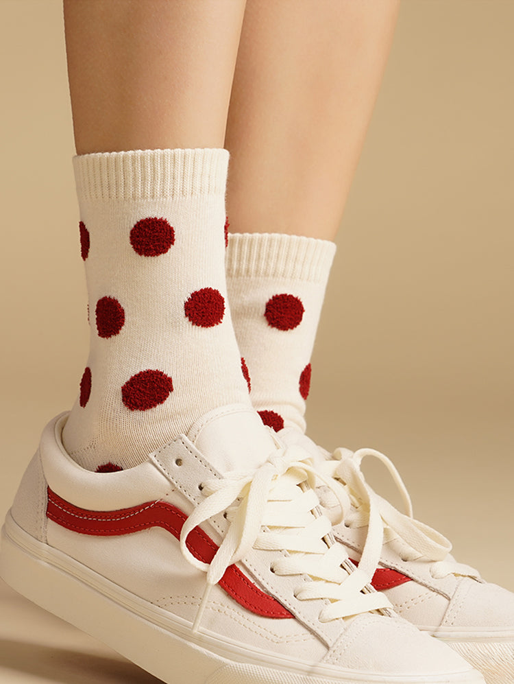 Mongle Mini Polka Dot Fashion Socks-Made in Korea