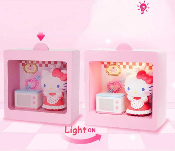 Sanrio Characters Light-Up Mini Box Diorama Blind Box Restaurant Theme