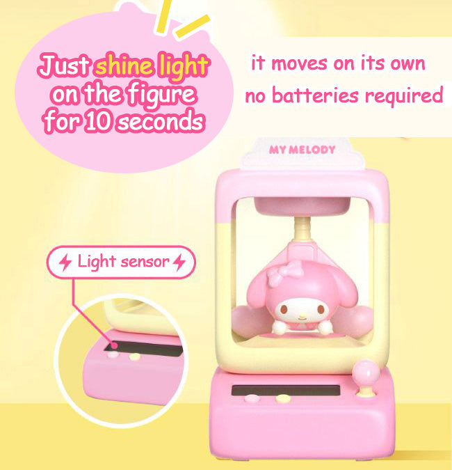 Sanrio Mini Crane Game Figures – Light & Spin Display Series